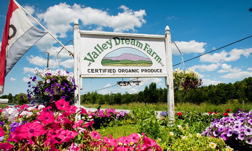 Sign for Valley Dream Farm