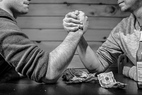 Image via <a href="https://www.pexels.com/photo/black-and-white-people-bar-men-4417/" target="_blank">Pexels</a>. Public Domain.