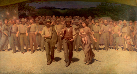 Il Quarto Stato by Giuseppe Pellizza da Volpedo, 1901. via Wikipedia