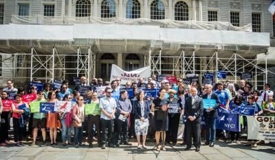 May 12, 2015 NYC city hall press conference for the $2.34 Worker Cooperative Business Development Initiative. Sign petition here to give support: https://www.change.org/p/support-the-worker-cooperative-business-development-initiative-3