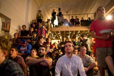 Make Shift Boston hosts a variety of community events such as this <a  data-cke-saved-href="http://feastmass.blogspot.com/" href="http://feastmass.blogspot.com/" target="_blank">Feast Mass</a>, part of the <a  data-cke-saved-href="http://www.shareable.net/blog/sunday-soup-put-your-money-where-your-mouth-is" href="http://www.shareable.net/blog/sunday-soup-put-your-money-where-your-mouth-is" target="_blank">Sunday Soup</a> community arts funding movement.