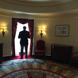 Looking Towards the Lincoln Memorial in 2010 DT in the Martin Luther King Jr Suite at the Willard Hotel.