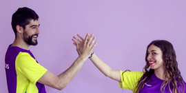 Still from Mensakas YouTube video for its fundraising campaign.