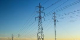 High voltage power lines.