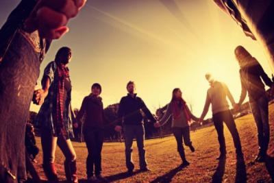 people holding hands