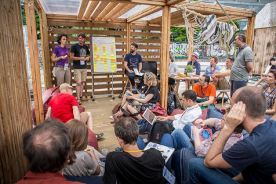 Platform coop gathering at the 2017 Ouishare Fest (credit: Stefano Borghi)